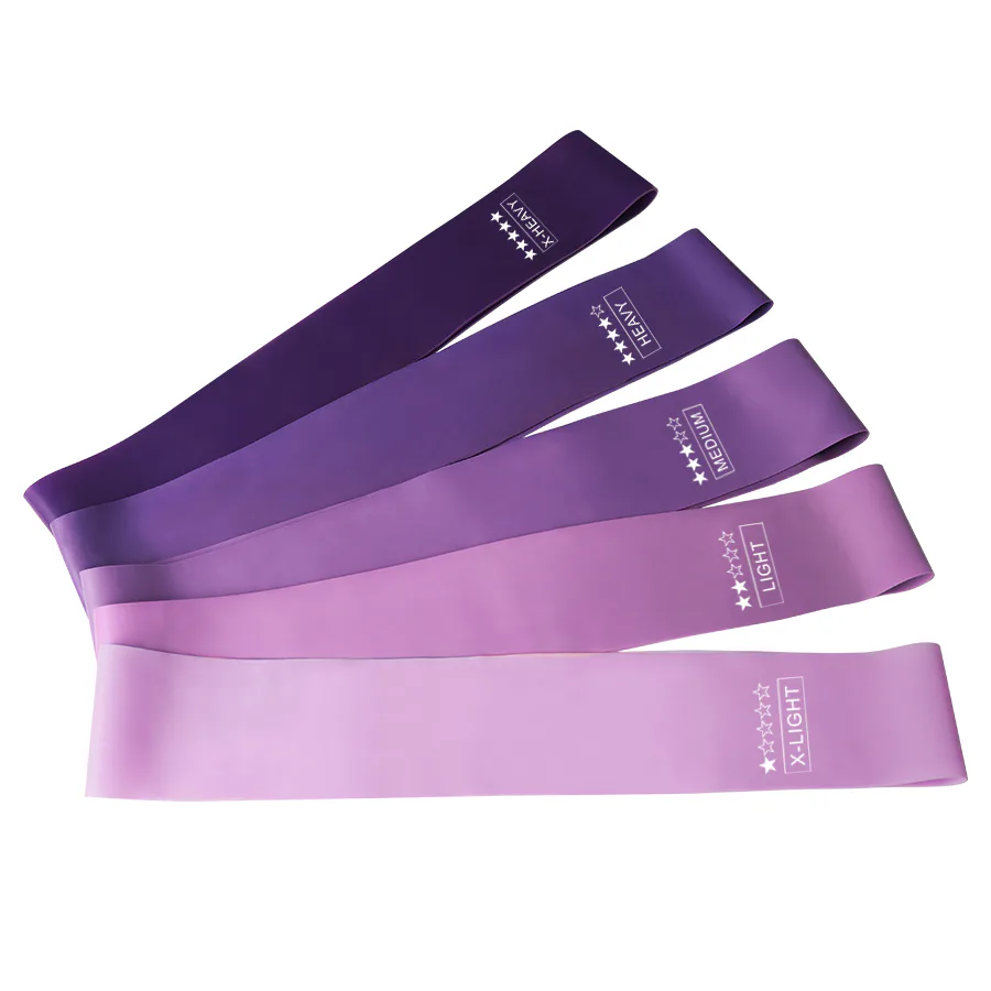 Purple 6 levels mini resistance bands — detail image 7