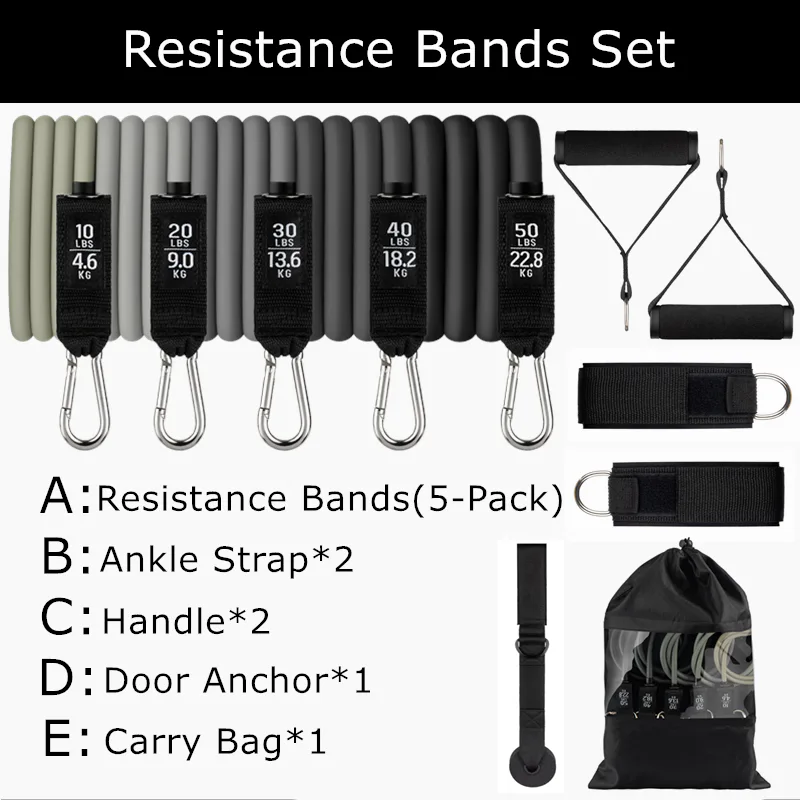 Pull Rope Fitness Band Set 11 Pcs — detail image 6