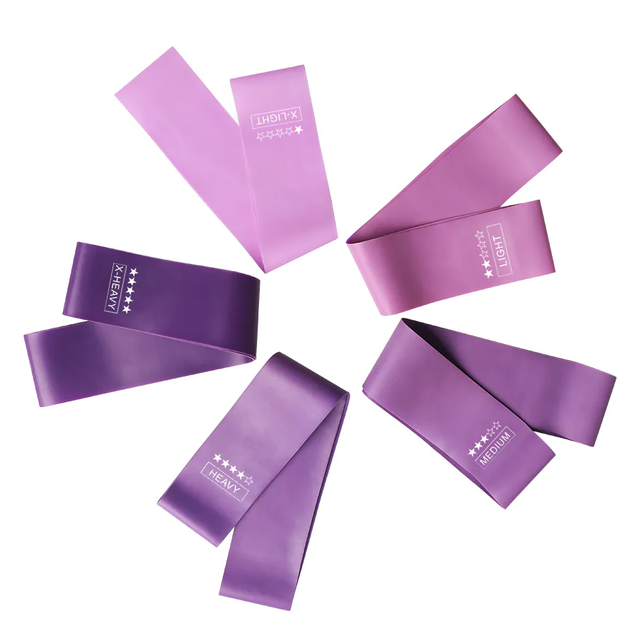Purple 6 levels mini resistance bands — detail image 5