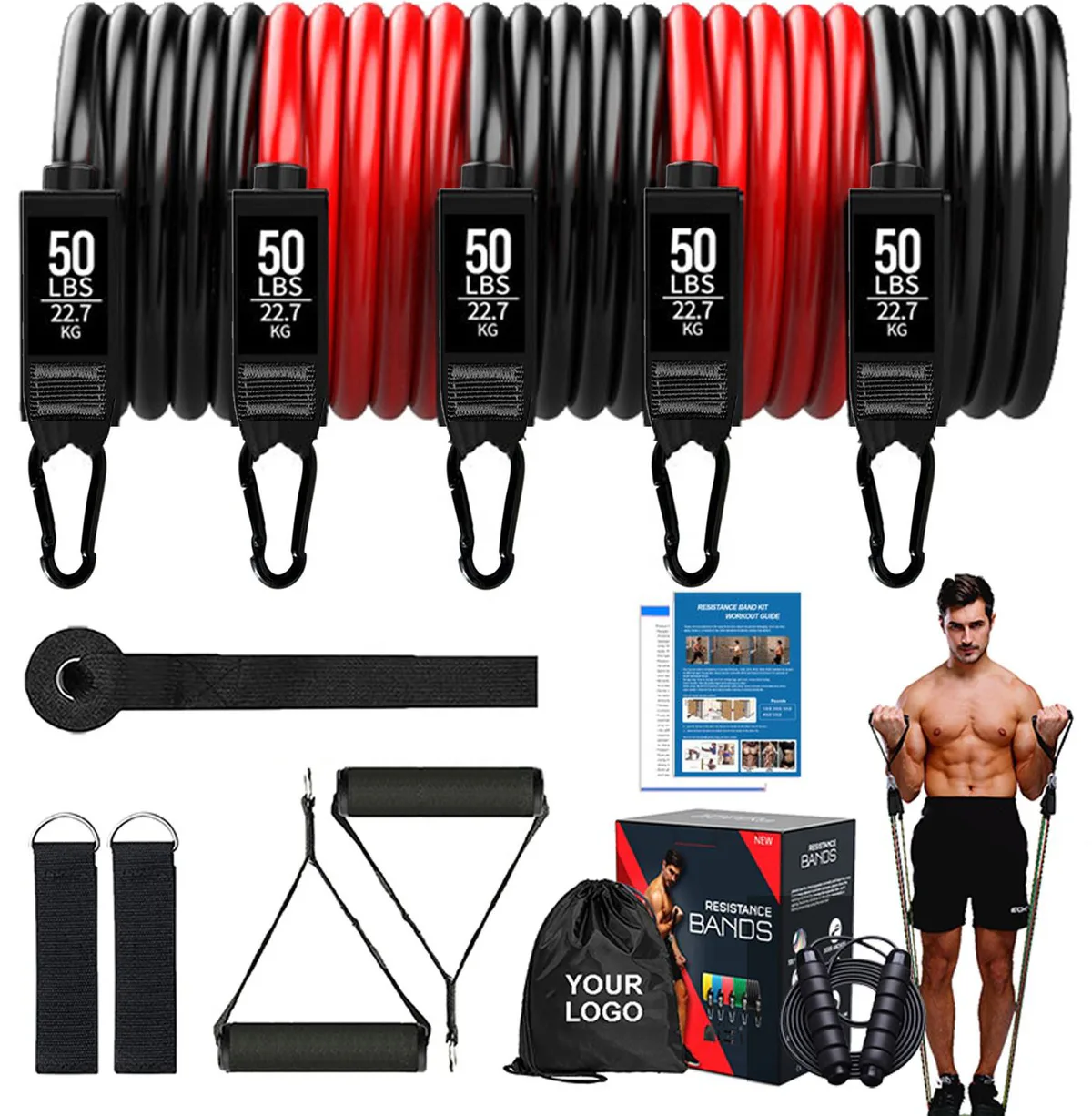 Pull Rope With Training Bar 11Pcs/Set — detail image 2