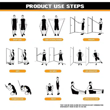 Resistance Bands Set Tension Pull Rope — image 5